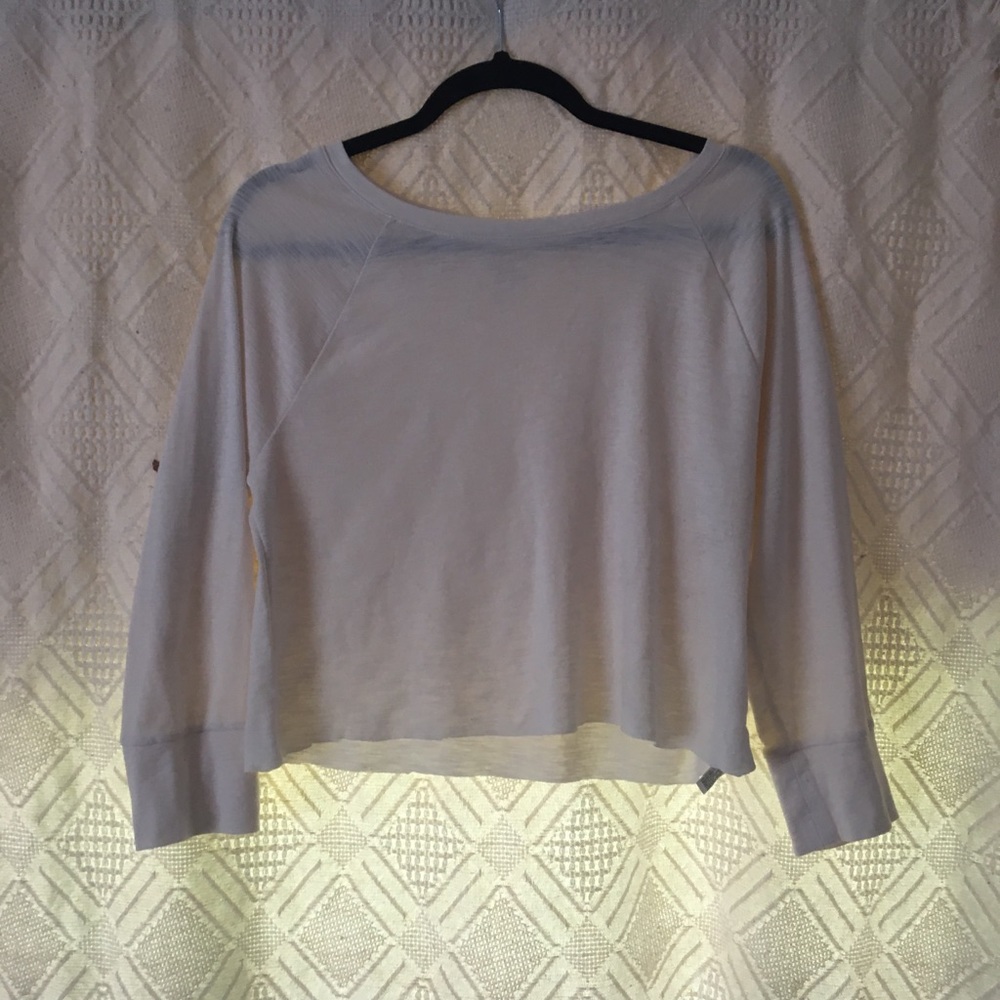 Crop white sweater